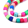 Handmade Polymer Clay Beads Strands CLAY-T020-09-3