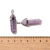 Natural Lepidolite Pointed Pendants X-G-G025-01P-30-3