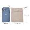 Cotton Packing Pouches Drawstring Bags ABAG-R011-12x15-5