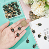 Nbeads 40Pcs Printed Alloy Pendants FIND-NB0004-64-3