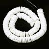 Flat Round Handmade Polymer Clay Beads CLAY-R067-12mm-17-3