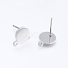 Non-Tarnish 304 Stainless Steel Stud Earring Findings STAS-D445-150-B-2