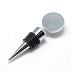 Zinc Alloy Wine Bottle Stoppers Cabochon Settings X-MAK-R022-02-2
