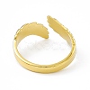 Ion Plating(IP) 304 Stainless Steel Cuff Ring for Women RJEW-C060-02G-3