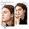 20Pcs 2 Size 304 Stainless Steel Ring Stud Earrings Findings STAS-BBC0004-71-5