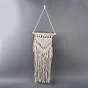 Cotton Cord Macrame Woven Wall Hanging HJEW-C010-17-2