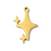 5Pcs 201 Stainless Steel Pendants LS-STAS-Z068-04G-1