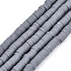 Handmade Polymer Clay Beads Strands CLAY-R089-6mm-111-1