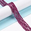 Lab Grown Red Corundum Beads Strands LS-G-C009-B13-1-2