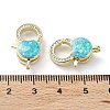 Rack Plating Brass Micro Pave Cubic Zirconia Lobster Claw Clasps KK-C041-03B-G-3