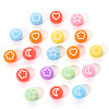 Opaque Acrylic Beads MACR-YW0001-18A-7