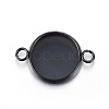 Stainless Steel Cabochon Connector Settings X-STAS-L211-04B-B-1