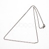 Tarnish Resistant 304 Stainless Steel Cable Chain Necklaces NJEW-M124-02P-2