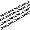 Brass Coated Iron Curb Chain Necklace Making MAK-T006-04A-1