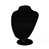 Bust Shaped MDF Covered with Velvet Jewelry Set Display Stands AJEW-U002-01B-1