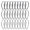 30Pcs 3 Styles Hair Accessories Iron Hair Band Findings OHAR-TA0001-08B-2