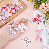 Bowknot Polyester Embroider Thread Iron on/Sew On Patches PATC-HY0001-63-3