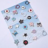 48Pcs 24 Style Alloy Enamel Pendants ENAM-SZ0001-96-4