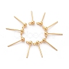 Brass Stud Earrings Findings X-KK-G333-09G-NF-3