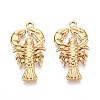 304 Stainless Steel Lobster Pendants STAS-T067-25G-1