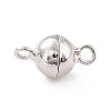 Anti-Tarnish Rhodium Plated 925 Sterling Silver Magnetic Clasps STER-A001-02B-P-1