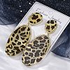 Alloy acrylic Dangle Stud Earrings LS-EJEW-M074-01G-01-5