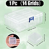 1Pc Rectangle Plastic Craft Organizer Case Sets CON-DJ0001-47A-2