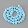 Synthetic Crackle Quartz Beads Strands GLAA-S134-6mm-13-2