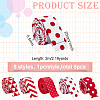 5Pcs 5 Styles Double Sided Polyester Ribbons OCOR-BC0005-43-2