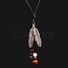 Alloy & Resin & Wood & Walnut Pendant Necklaces for Women FS-WGF26A9-01-1