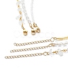 3Pcs 3 Style Brass Star Charm Necklaces Set NJEW-JN04017-6