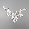 Hand Sewing Flower Pattern Rhinestone Costume Appliques PATC-WH0009-08A-3