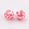 Spray Painted Resin Beads GLAA-F049-A17-2