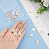 20Pcs 304 Stainless Steel Pendant Cabochon Settings STAS-UN0042-65-2