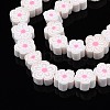 Handmade Polymer Clay Bead Strands CLAY-N011-48A-15-3