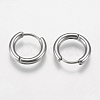 Tarnish Resistant 201 Stainless Steel Huggie Hoop Earrings Findings STAS-F149-33P-C-1