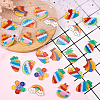 45Pcs 9 Styles Acrylic Cabochons MACR-CJ0001-29-5