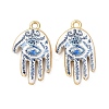 Religion Printed Alloy Pendants AL-CBA7256-24G-02-1