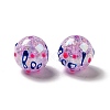 AB Color Transparent Crackle Acrylic Round Beads LS-OACR-A013-04C-3