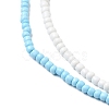 2Pcs 2 Colors Glass Seed Beaded Necklaces Set NJEW-FZ00030-2