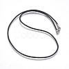 Rubber Cord Necklaces Making MAK-L023-01C-1