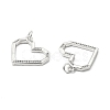 Brass Micro Pave Cubic Zirconia Pendants KK-E068-VB181-2