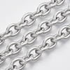 Tarnish Resistant 304 Stainless Steel Cable Chains STAS-R100-39-4