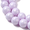 Cubic Zirconia Imitation Pearl Bead Strands ZIRC-P109-03C-03-4