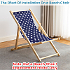 1Pc Star Pattern Chair Polycotton Cloth AJEW-GF0015-38C-4