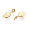 304 Stainless Steel Teardrop Charms STAS-T072-38G-2