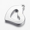 Tarnish Resistant 304 Stainless Steel Pendant Rhinestone Settings STAS-E136-27-3
