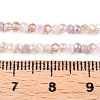 Electroplate Glass Beads Strands GLAA-T023-A16-02-4