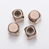 Ion Plating(IP) 304 Stainless Steel Beads STAS-F136-01RG-4x4mm-1