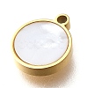 304 Stainless Steel Flat Round Charms STAS-Q348-27A-G01-2